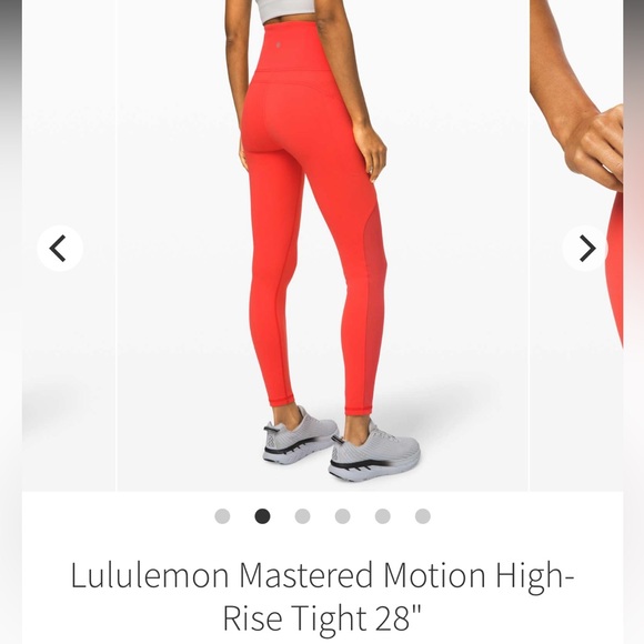 Lululemon Athletica Mastered Motion High-Rise Tights 28” - Size 6 - Picture 2 of 13